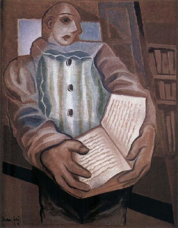 Juan Gris The clown scooped up the book oil painting image
